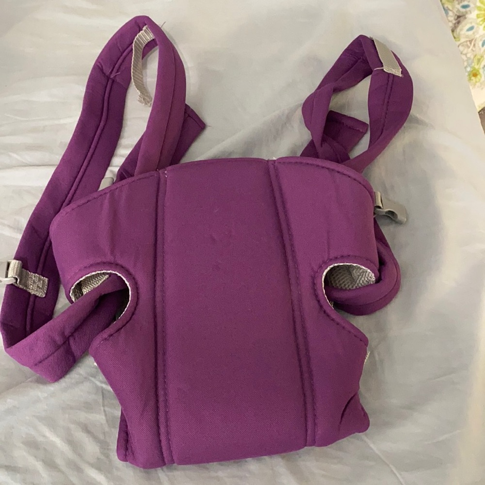 Purple baby carrier